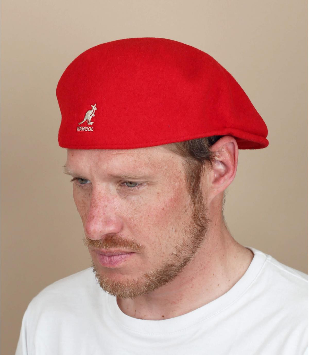 Baret 504 rood 504 wool rouge